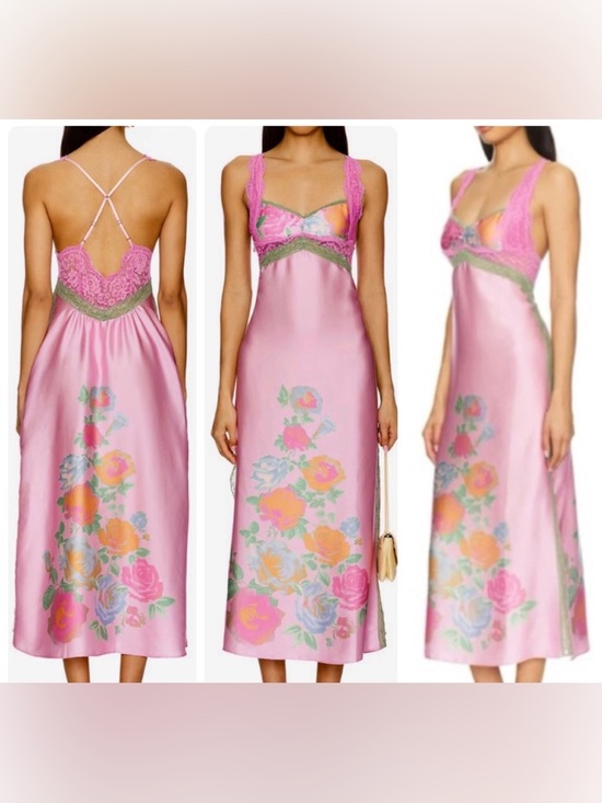 Free People Dresses & Skirts - Free People Intimately Slip Dress Just Dreamy Maxi Sweet Lilac Romantic Vintage
